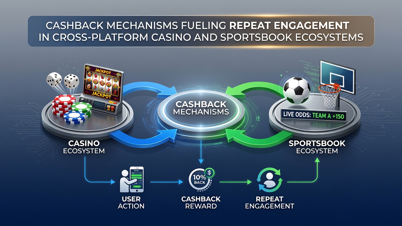Graph showing retention curves for users receiving cross-platform cashback versus standard promotions