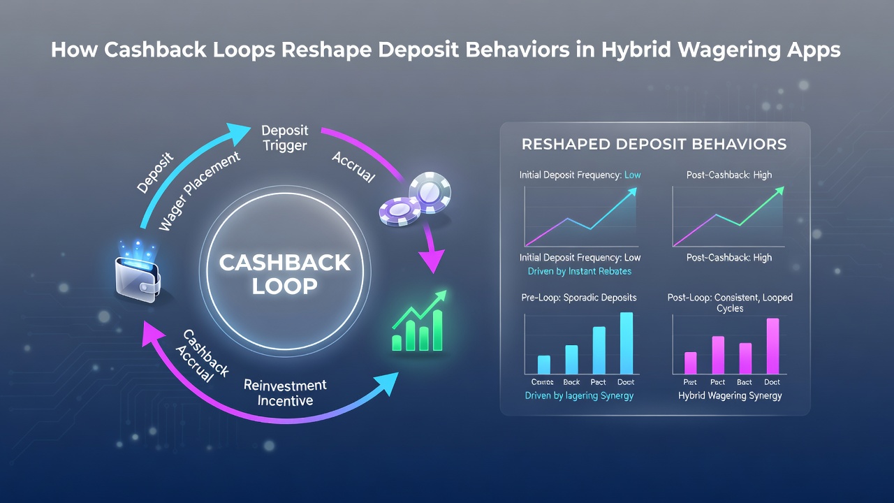 Data visualization of deposit frequency changes and cashback impact on hybrid wagering user behavior