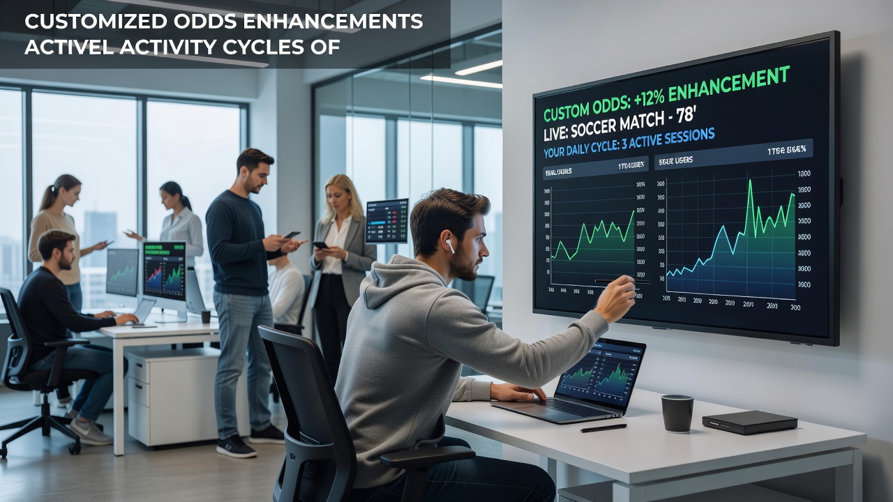 Active users engaging with personalized odds boosts on mobile betting apps during peak daily hours