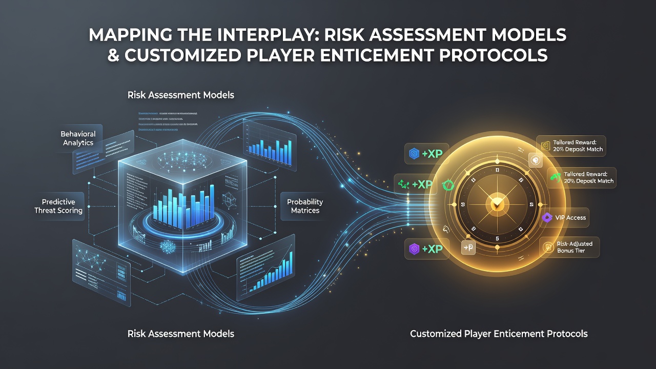 Diagram showing data integration between player risk scoring systems and personalized bonus delivery engines