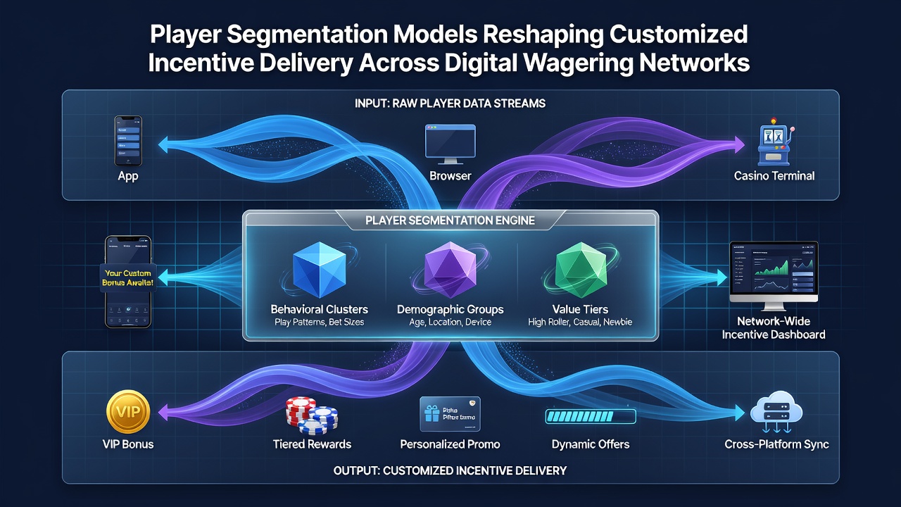 Illustration of customized incentive delivery pathways across segmented player groups in wagering ecosystems