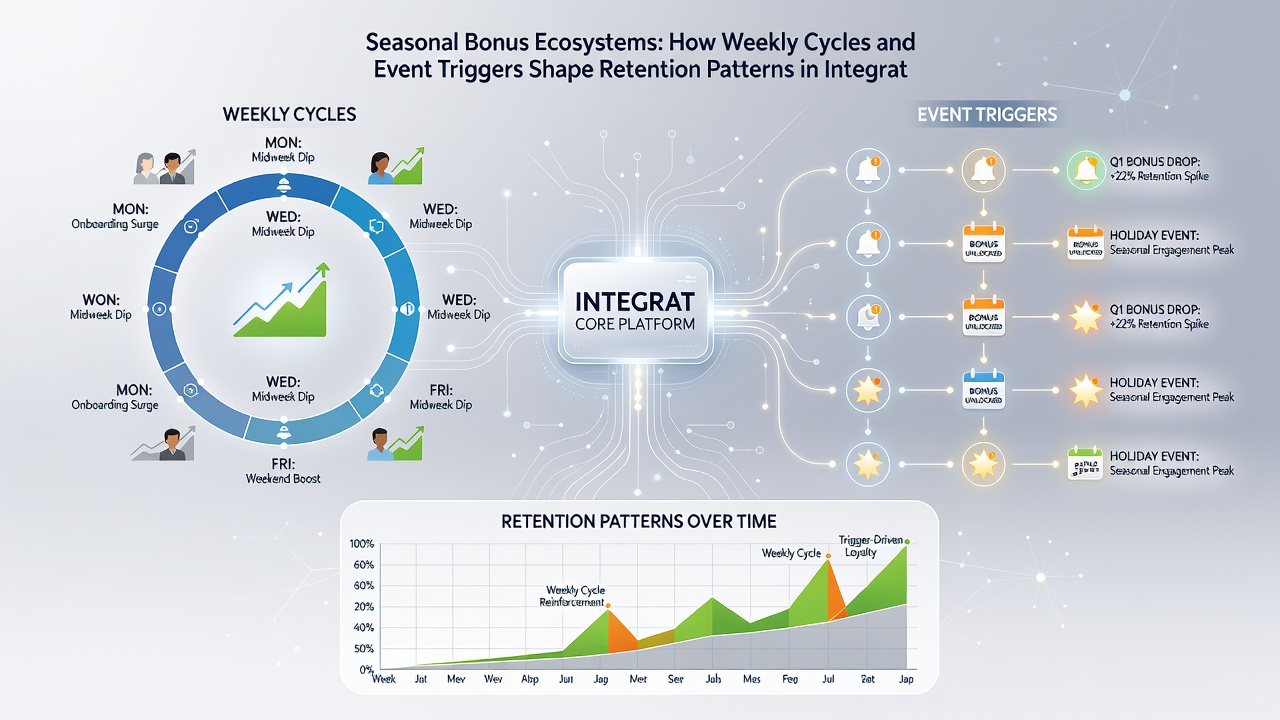 Chart illustrating retention patterns during event-triggered bonus periods
