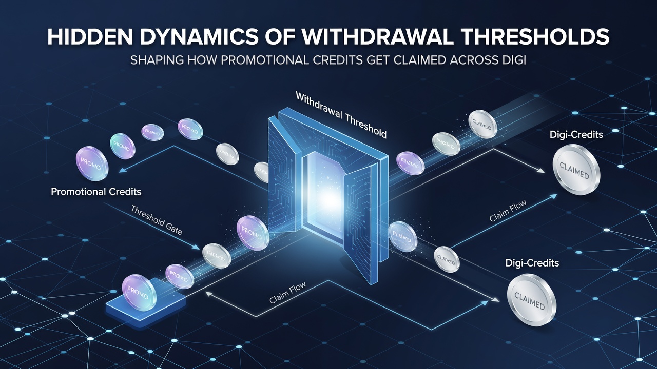 Infographic showing player journey from bonus claim to withdrawal threshold achievement in online wagering
